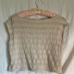 Beige Textured 2 piece set